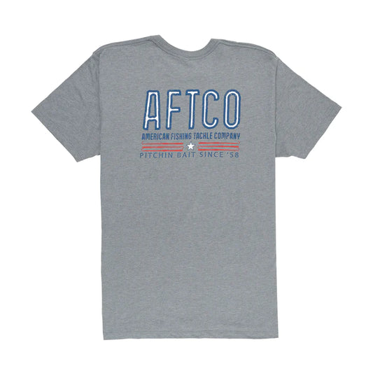 AFTCO Pitchin Tshirt LG Graphite Heather