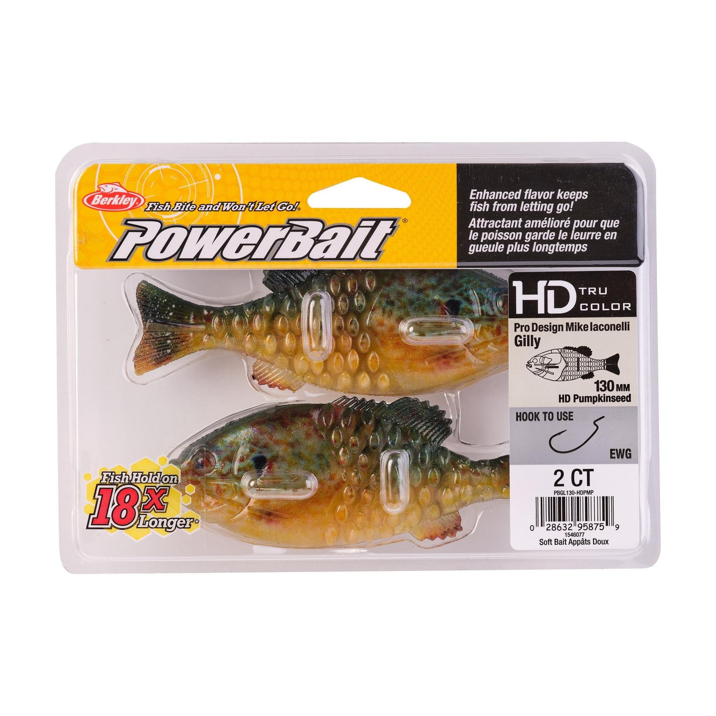 Berkley PowerBait Gilly 130mm - Pumpkinseed (2 pk)