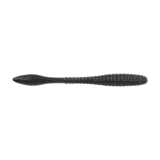 Berkley PB MaxScent FlatWorm 3.6'' - Black Shiner 10pk