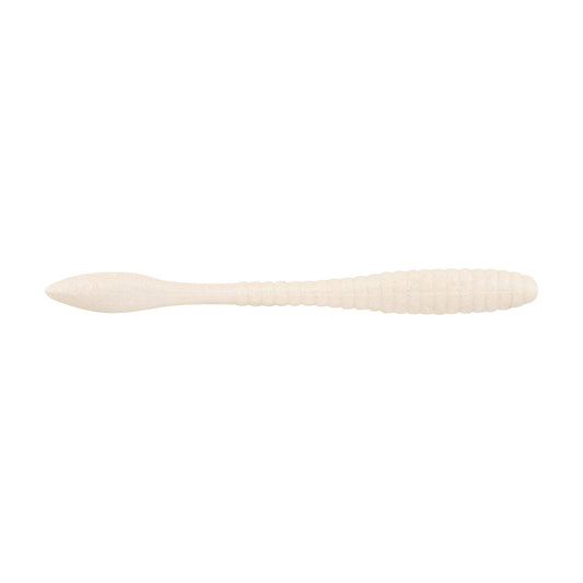 Berkley PB MaxScent FlatWorm 3.6'' - White Pearl 10pk