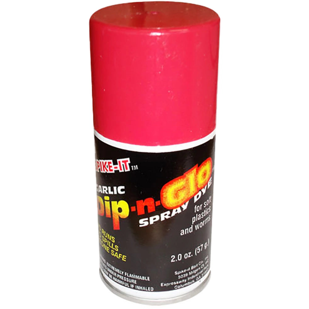 Spike-it Dip-N-Glo Aerosol Spray Worm Dye - Fire Red