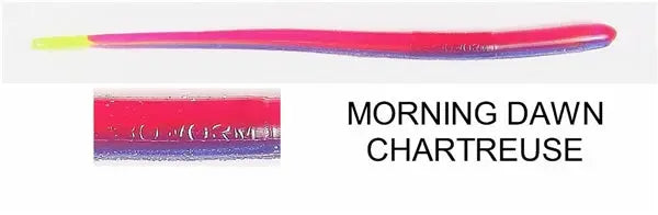 Roboworm Straight Tail 6'' Morning Dawn Chartreuse 10pk Roboworm