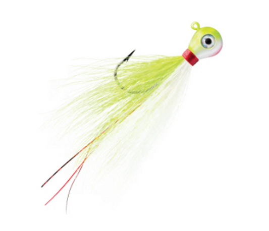 VMC Pro Series Bucktail Jig 1/2oz - Chartreuse/White  2pk