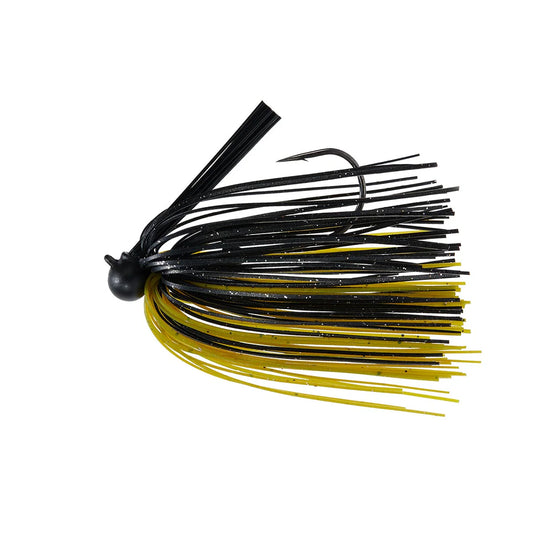 Nako 3/8oz Tungsten Football Jig - Green Pumpkin Black
