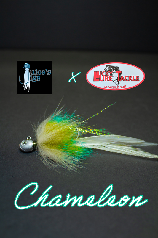 Juice's Hairmiki Jig 1/8oz Full Body - Dirty Head - Chameleon