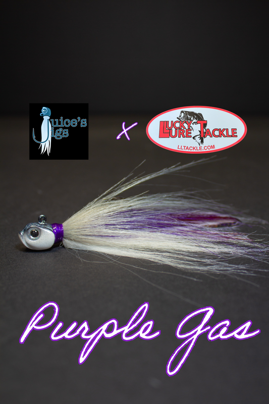 Juice's Hairmiki Jig 1/4oz - Dirty Head - Purple Gas