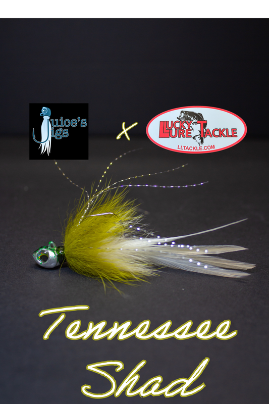 Juice's Hairmiki Jig 3/16oz Full Body - Taddo Head - TN Shad