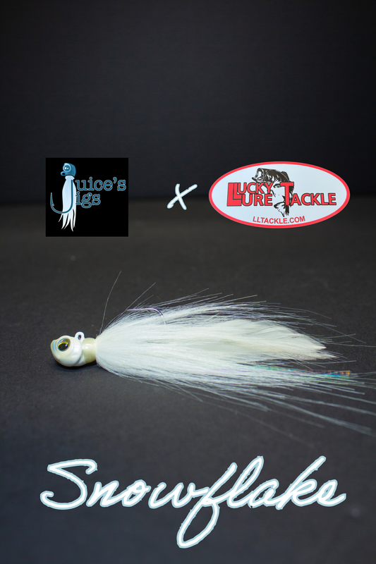 Juice's Hairmiki Jig 3/8oz - Taddo Head - Snow Flake