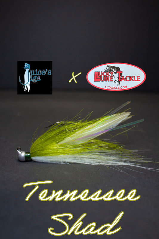 Juice's Hairmiki Jig 3/16oz - Range Roller Head - TN Shad