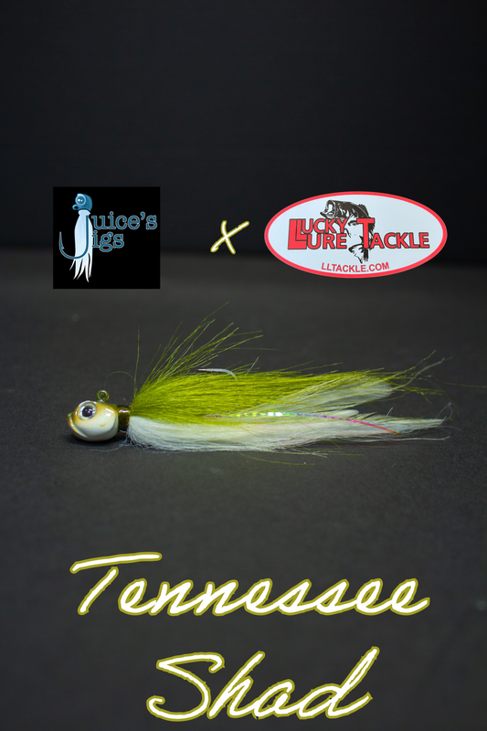 Juice's Hairmiki Jig 3/16oz Dirty Head - TN Shad