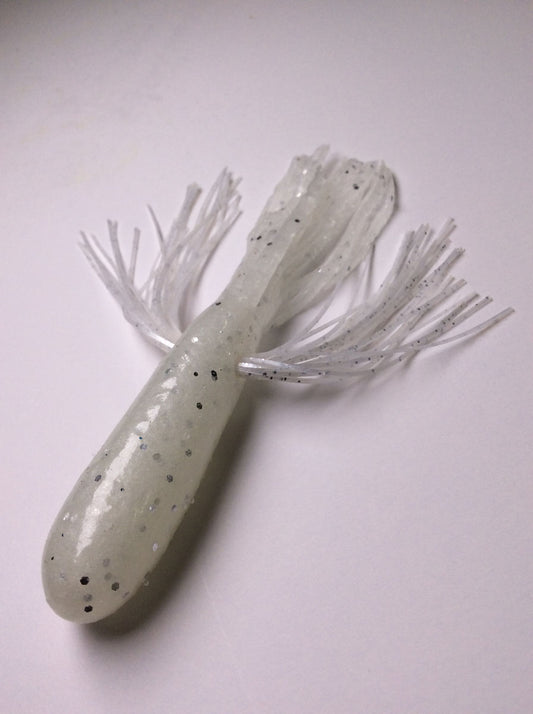 Tightlines UV Whisker Tube 4" - UV Northern Pearl w/ Pearl  4pk