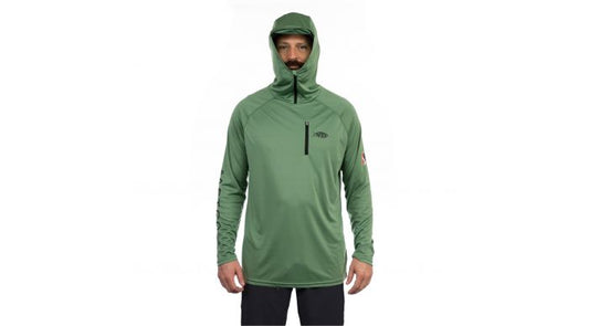 AFTCO Jason Christie LS Performance Hood SM -Olive