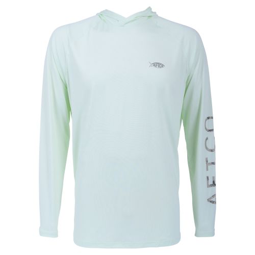 AFTCO Samurai 2 Hooded LS Shirt - Canary Green Heather XL