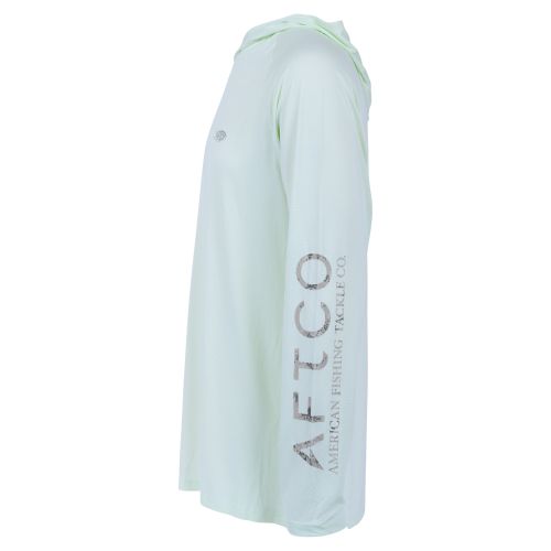 AFTCO Samurai 2 Hooded LS Shirt - Canary Green Heather XL