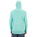 AFTCO Air O Mesh Hood Mens Med Ocean Wave Heather