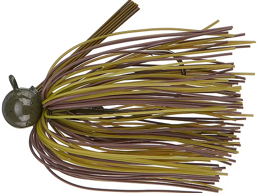 Hag's Tungsten Tsunami Football Jig - 1/4oz Green Pumpkin Brown