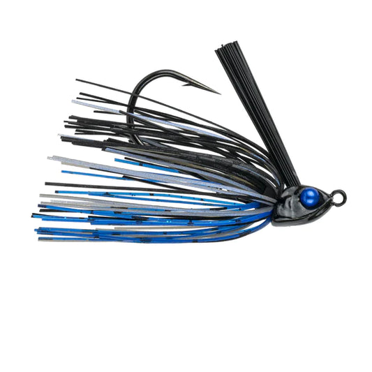 6th Sense Braid Swim Jig 3/8oz - Black and Blue Senses