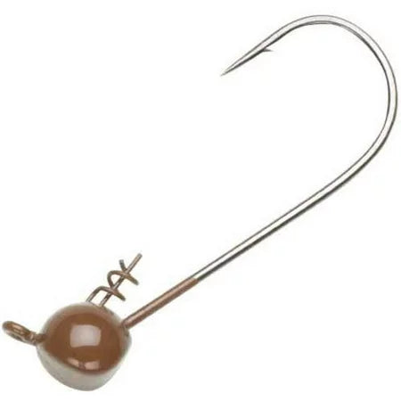 Owner Ultrahead Shaky Head Jig 1/8oz 4/0 Brown  -4pk