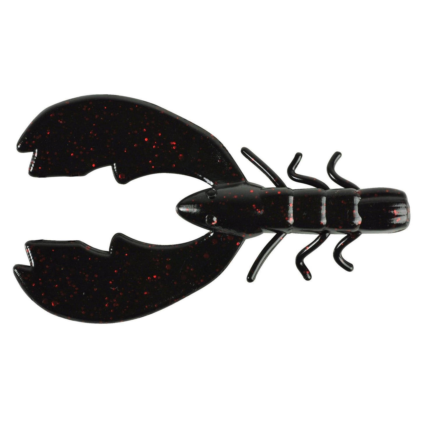 Berkley PB Chigger Craw 3'' - Black Red Fleck  10pk