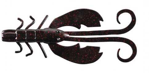 Berkley PB Crazy Legs Chigger Craw 4" - Black Red Flake  8pk