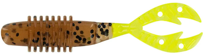 Big Bite 2.5" Kamikaze Swimon - Pumpkin Seed/Chartreuse Tail  8pk