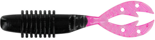 Big Bite 2.5" Kamikaze Swimon - Black/Pink Tail  8pk