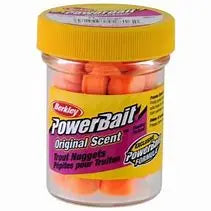 Berkley PowerBait Trout Nuggets Original Scent - Fl. Orange - Lucky Lure Tackle
