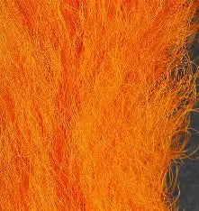 Hareline Calf Tail - Pearl / FL Fire Orange