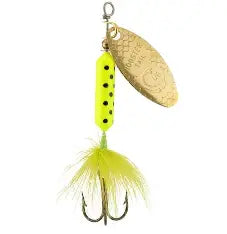 Warden's Rooster Tail 1/8oz - Chartreuse Dalmation