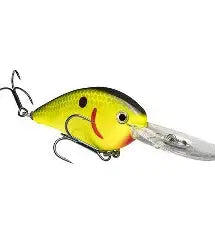Strike King KVD 1.5 Flatside - Black Back Chartruese