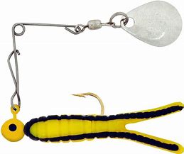 H&H Cajun King Spin 1/4 oz - Yellow/Black Stripe