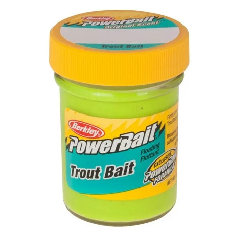 Berkley PowerBait Trout Bait Orig Scent - Chartreuse 1.75oz