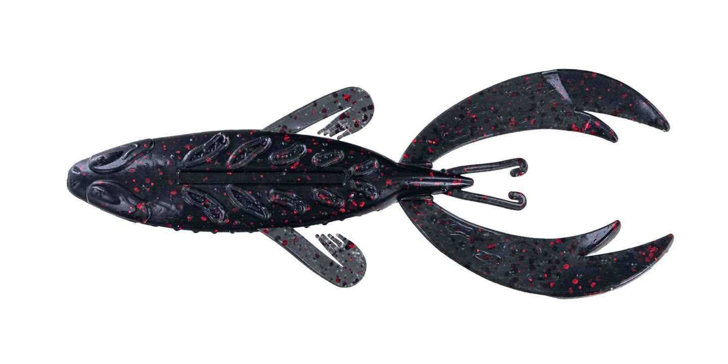 Big Bite 4" Rojas Fighting Frog - Black Neon