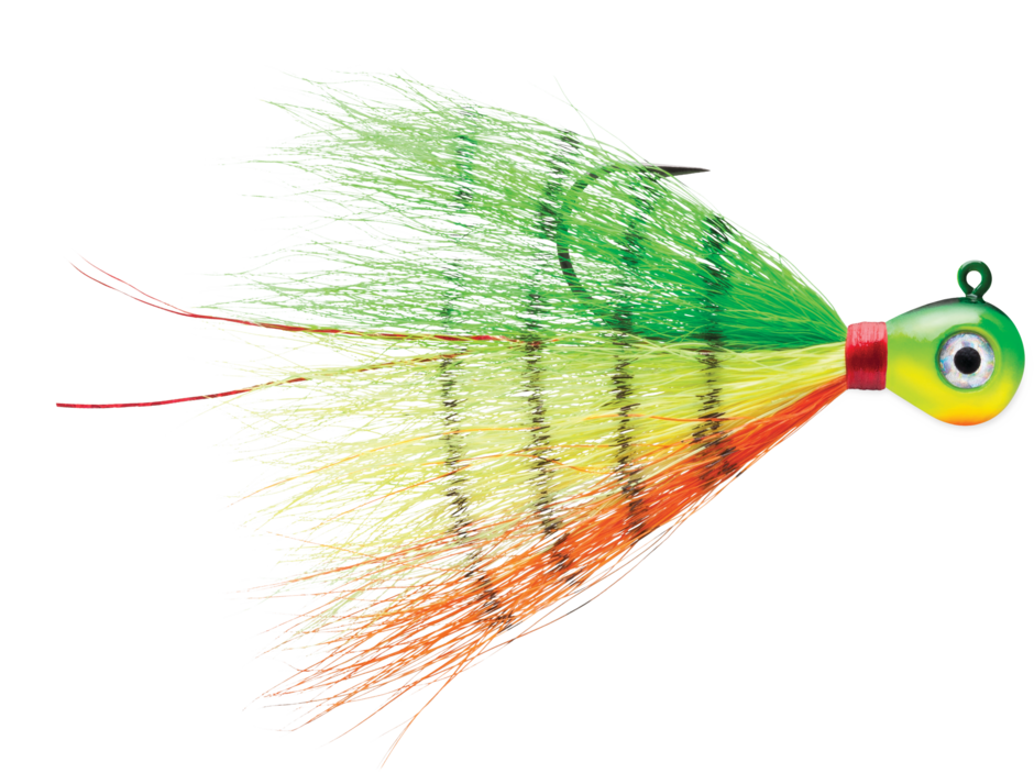 VMC Pro Series Bucktail Jigs 1/2oz - Firetiger -2pk