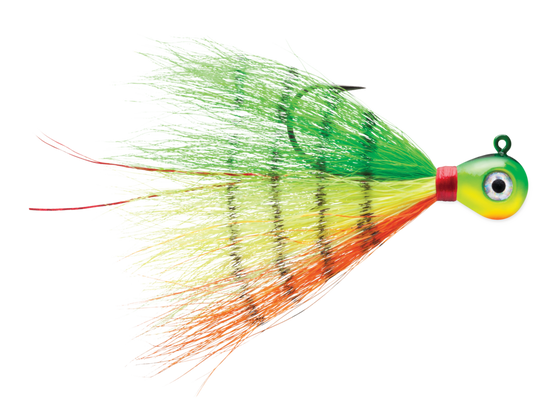 VMC Pro Series Bucktail Jigs 1/2oz - Firetiger -2pk