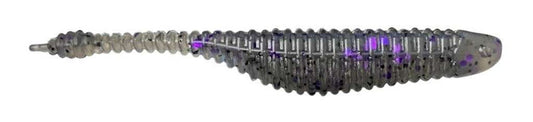 Great Lakes Finesse Drop Minnow 2.75" - Smoke Clear Purple Flk  8pk