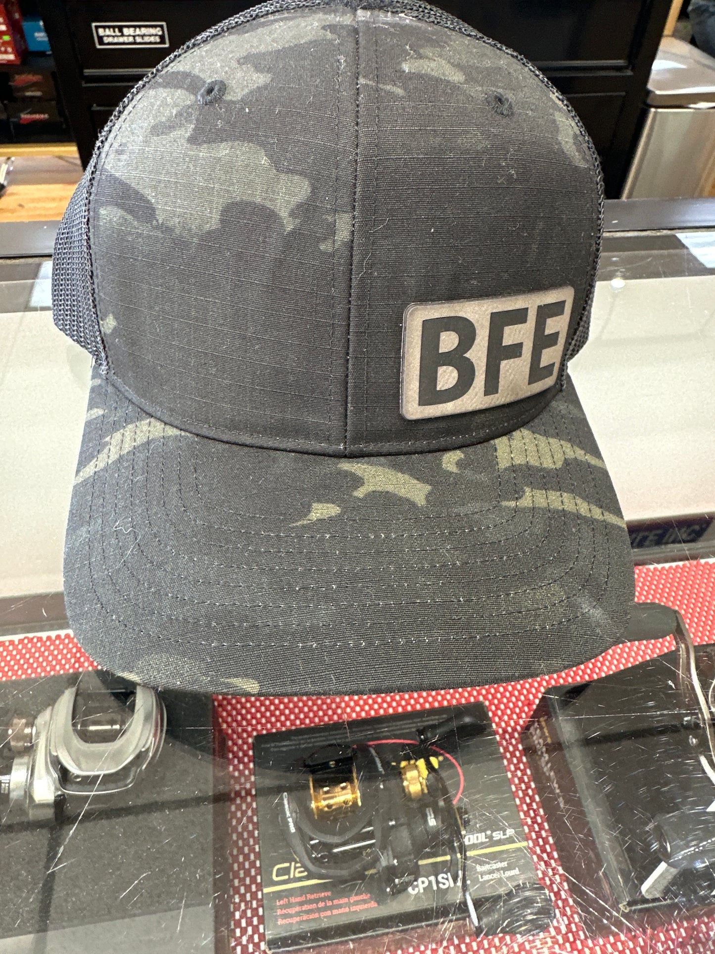BFE Hat - Black Camo
