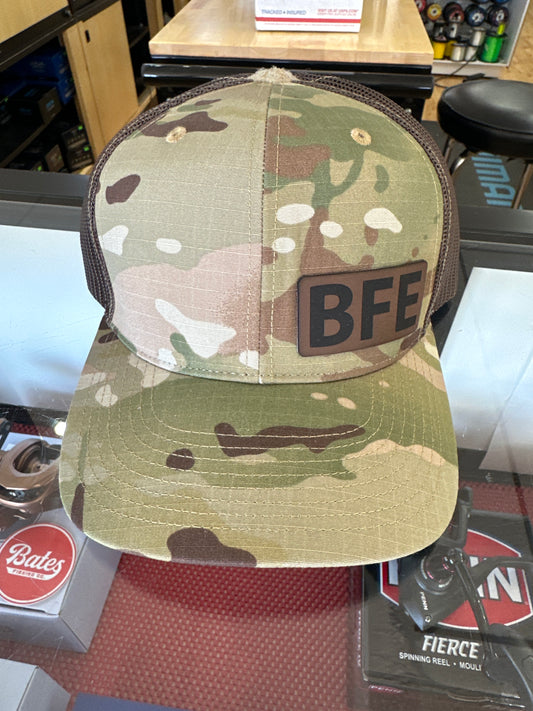 BFE Hat - Camo and Brown