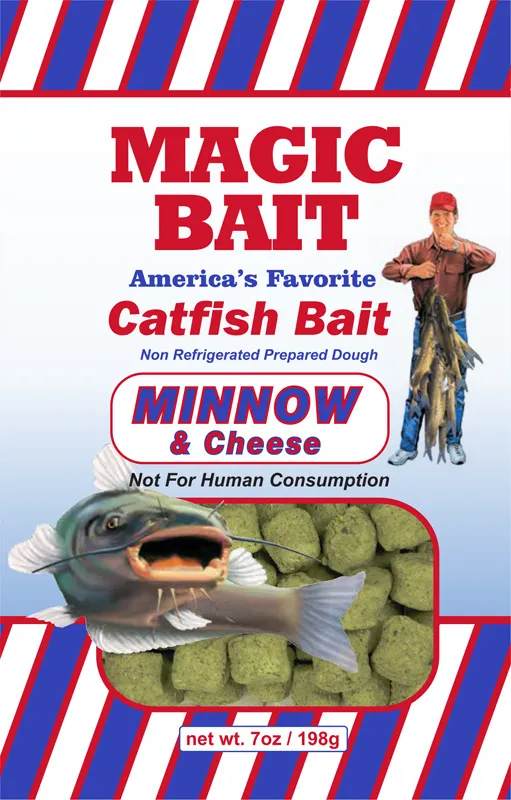 Magic Bait Catfish Bait - Minnow and Cheese 7oz