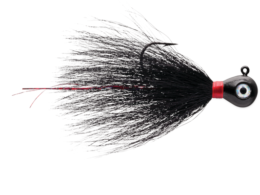 VMC Pro Series Bucktail Jig 3/8oz - Black  2pk