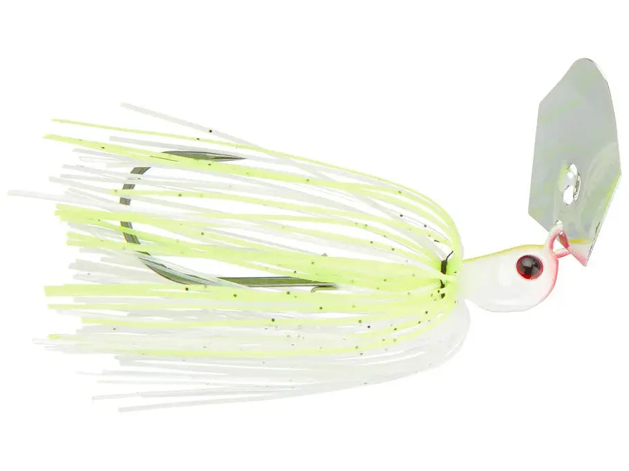 Hag's Hurricane Bladed Jig - 3/8oz White Chartreuse Hag's