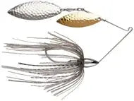War Eagle Nickel Spinnerbait Hammered Double Willow - 1/2oz Mouse