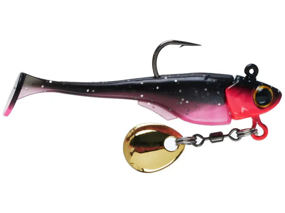 6th Sense Pecos Underspin Jighead-Willow Version - Black Rose