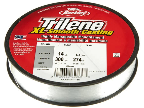 Berkley Trilene XL Smooth Casting 14lb 300yds - Clear