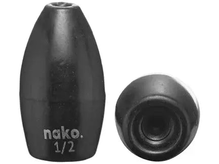 Nako Tungsten Flipping Weights - 1/2oz 5pk Black