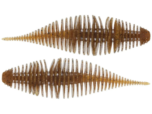 Geecrack Bellows Shad 3.8" - Green Pumpkin 5pk - Lucky Lure Tackle