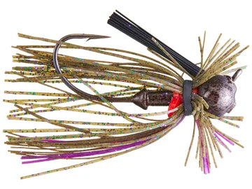 Jewel Heavy Cover Finesse Football Jig 3/8oz - Grn Pum Candy/Prpl Flash  2pk