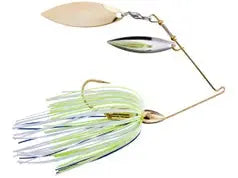 War Eagle Gold Screamin Eagle Spinnerbait - 1/2oz White Chart Blue