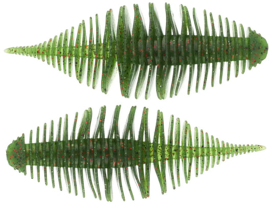 Geecrack Bellows Gill 5.8" - Watermelon Red Flake 3pk - Lucky Lure Tackle