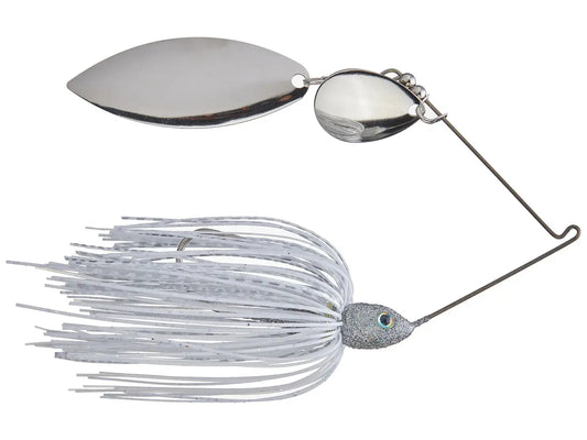 Strike King Tour Grade Spinnerbait 3/8oz Colorado Willow -White/Silver
